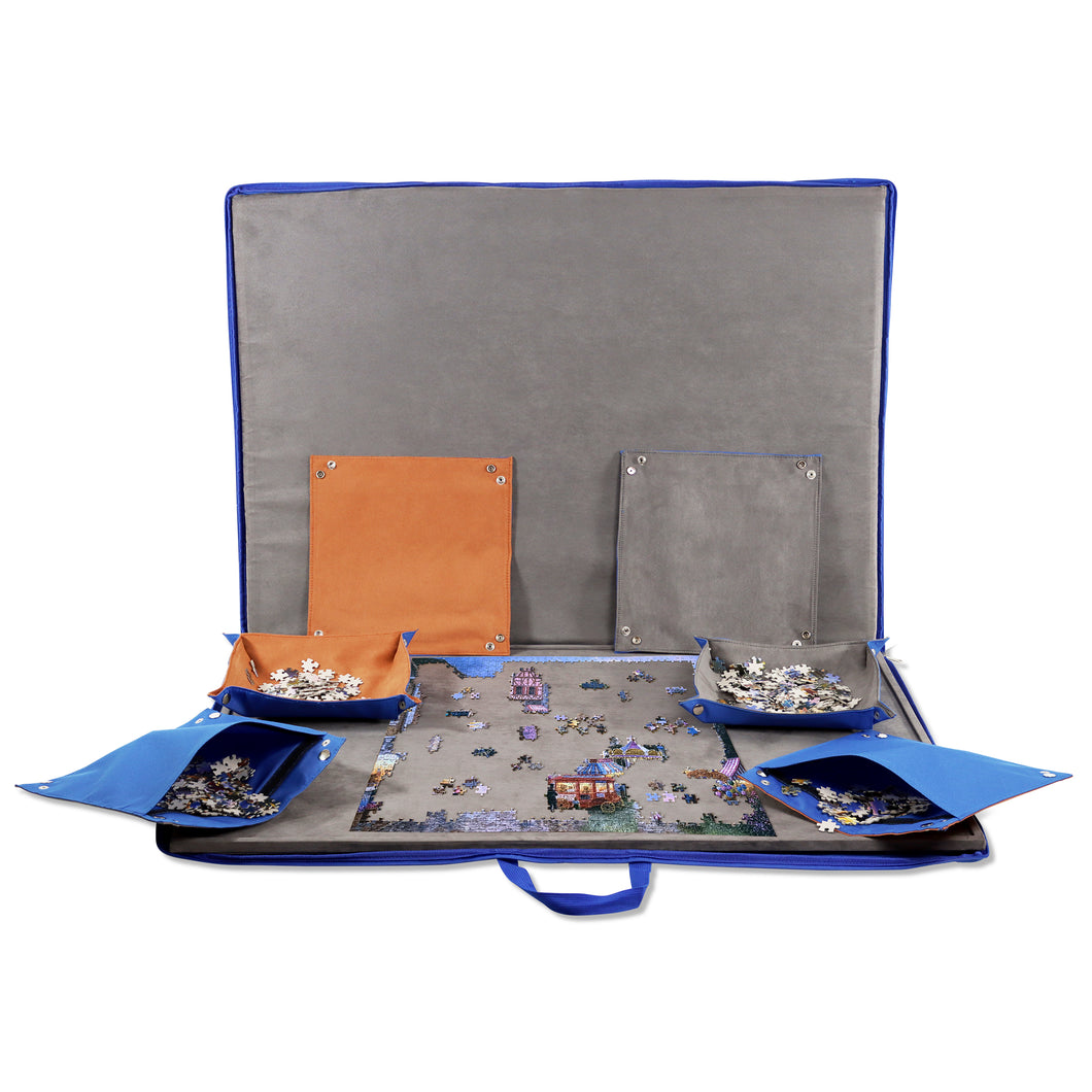 Puzzle Storage Folder - 1500pc Portable Puzzle Holder Case with Trays –  Jigitz