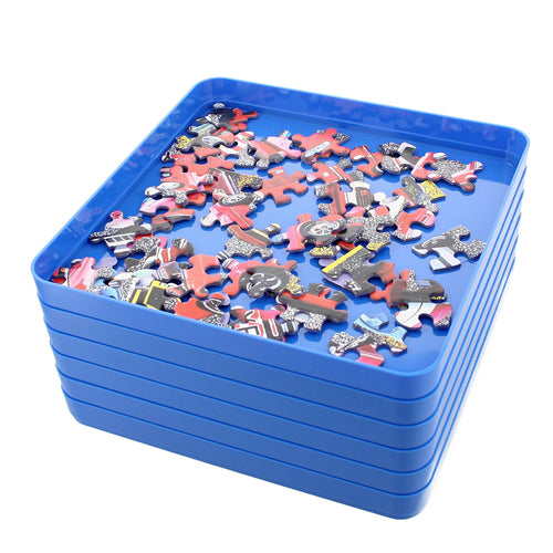 Jigsaw Puzzle Sorter Trays - 6PK Puzzle Organizer Trays